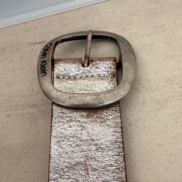 CALVIN KLEIN LEATHER BELT-M - Picture 9 of 10
